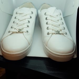Liz Claiborne White Sneakers, Size 8.5 Wide